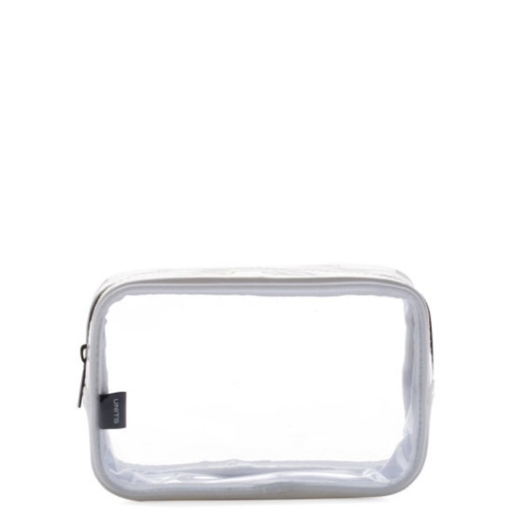 UNITS Unit 802 Small PVC Clear White Black Beauty Makeup Cosmetic Bag (New) - Picture 7 of 8